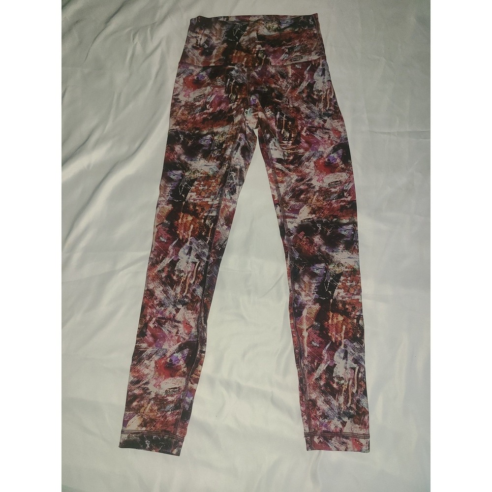 Lululemon Wunder Train High Rise Tight 25" Leggings Size 4 Urbantricity Multi